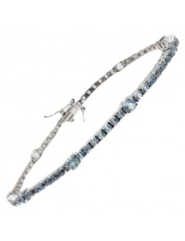 Tennis Acquamarine Bracelet