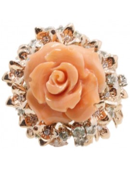 Coral Flower Ring