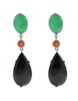 Green Agate Earrings