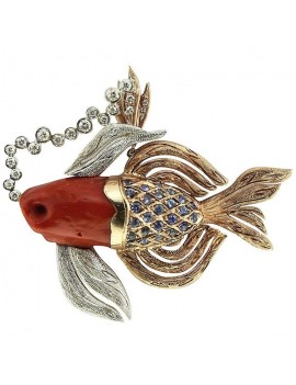 Coral Fish Pendant