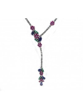 Ruby Knot Necklace