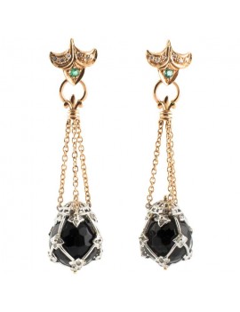 Bomb Black Earrings