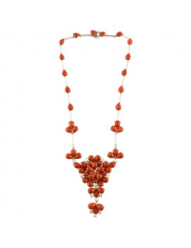 Coral Red Necklace