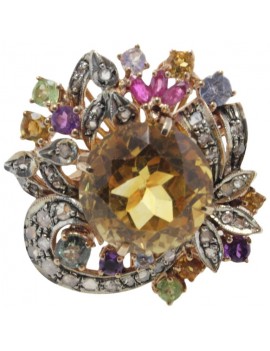 Dome Topaz Ring