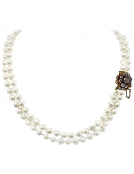 Pearls Flower Necklace