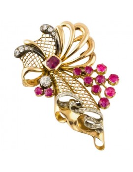 Bouquet of Flowers Brooch