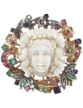 Sculpted Face Ring