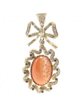 Bow Pink Pendant