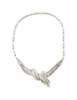 Platinum Knot Necklace