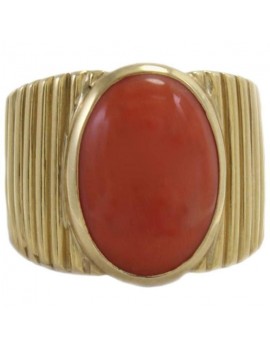 Coral Signet Ring
