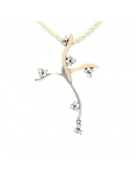 Cross Coral Pendant