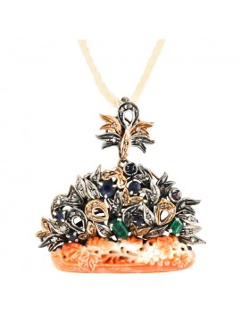 Basket Flower Pendant