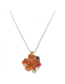 Coral Flower Pendant