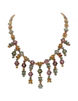 Waterfall of Flowers Necklace