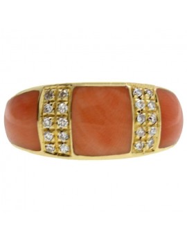 Band of Coral Ring