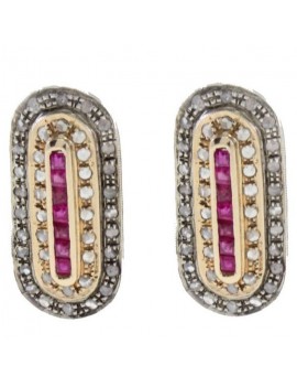 Oval Precious Earrings
