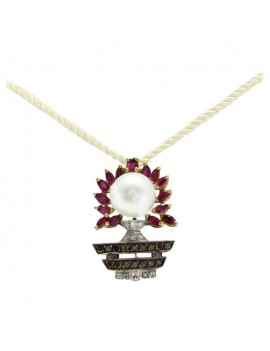 Vase in Flower Brooch