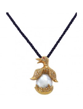 Penguin Golden Pendant