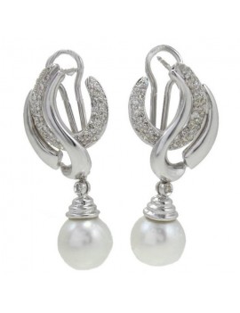 Pearls Winged Earrings