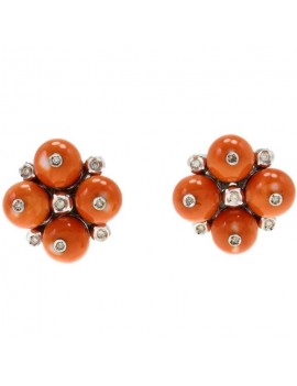 Berries of Coral Earrings