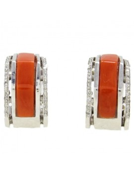 Red Coral Earrings