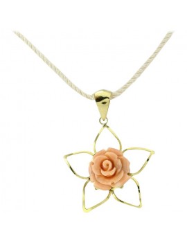 Rose of Coral Pendant