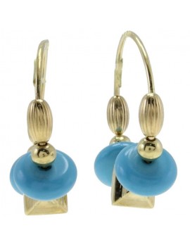 Circles Blue Earrings
