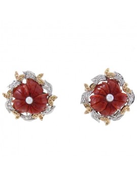 Flowers Red Earrings