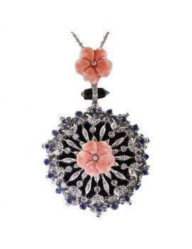 Roses of Coral Pendant