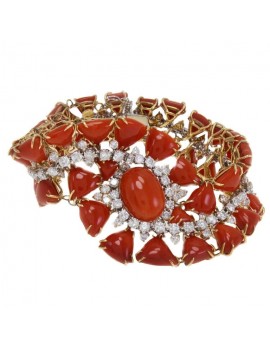 Retro Coral Bracelet