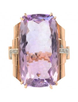 Amethyst Rectangle Ring