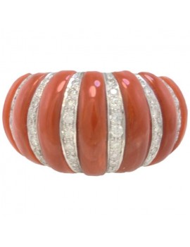 Coral Dome Ring
