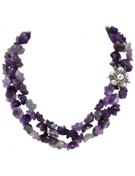 Multi Strands Amethyst...